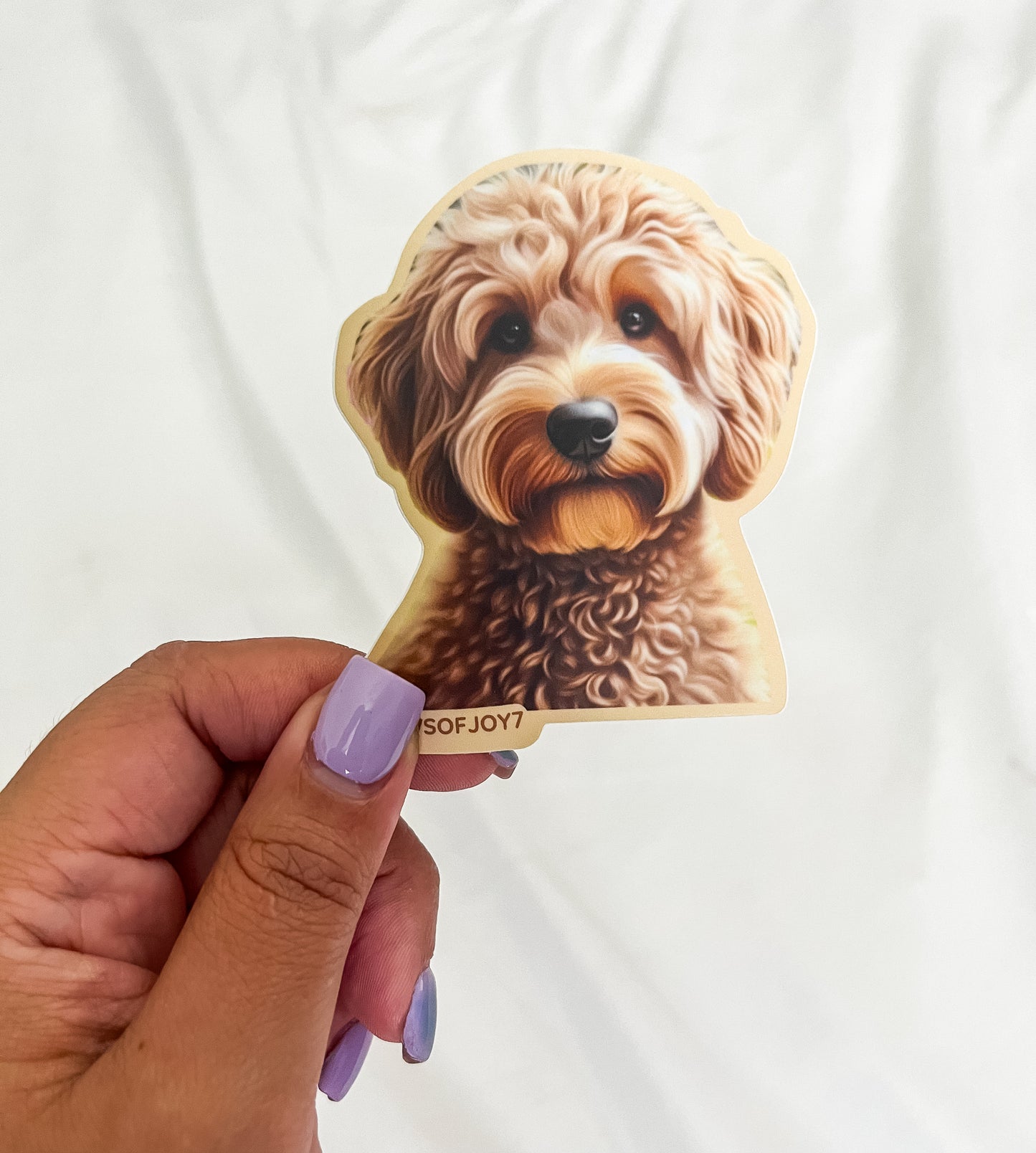 GOLDEN DOODLE – DESIGNED WITH LOVE STICKER