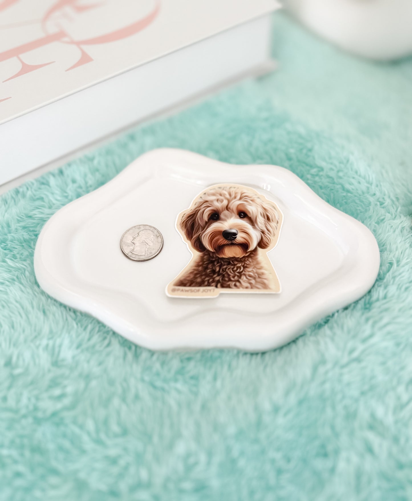 GOLDEN DOODLE – DESIGNED WITH LOVE STICKER