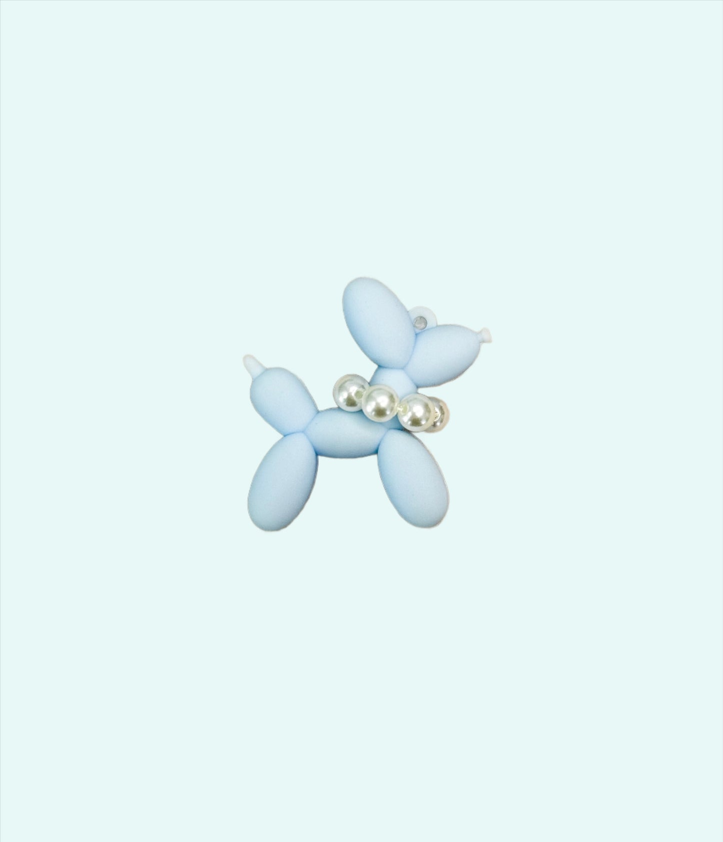 PVC Balloon Dog keychain in minimalist design, lightweight and durable, bringing playful charm and a touch of joy for dog moms on the go.