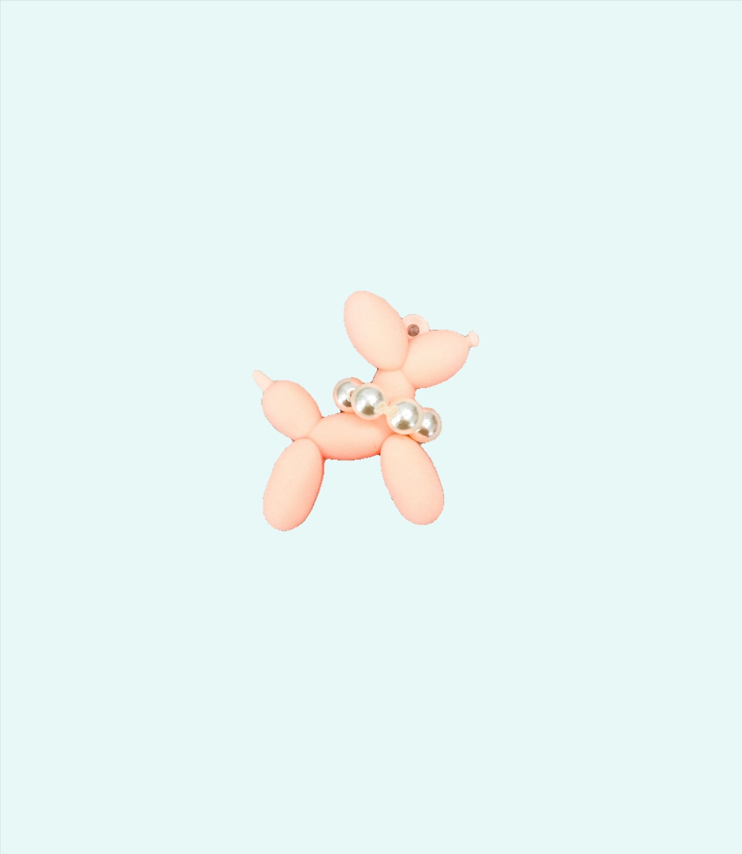 PVC Balloon Dog keychain in minimalist design, lightweight and durable, bringing playful charm and a touch of joy for dog moms on the go.