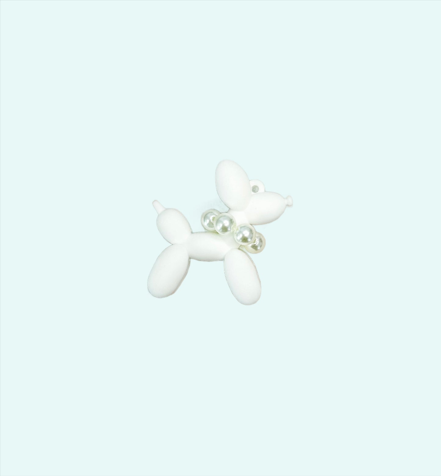 PVC Balloon Dog keychain in minimalist design, lightweight and durable, bringing playful charm and a touch of joy for dog moms on the go.